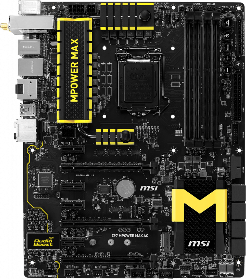 MSI Z97 MPower Max AC - Motherboard Specifications On MotherboardDB